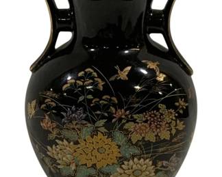 6678 - Oriental Ceramic Vase - 8.25" Tall