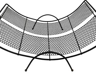 1338 - Mid Century Mesh Magazine Rack (Description): 17.5 x 12 x 8