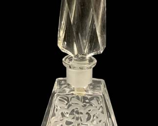 5843 - Glass Perfume Bottle - 4.5" Tall