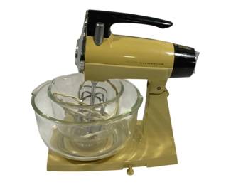 4197 - Sunbeam Mix Master w/ 2 Bowls (Description): Used as is electric/electronic/mechanical  item. No guarantee all components, untested.