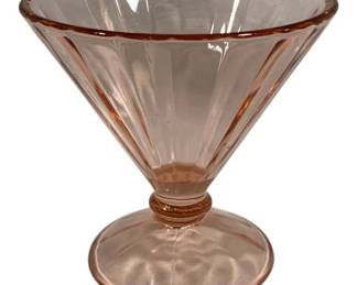 6091 - Pink Glass Vase - 5 x 5