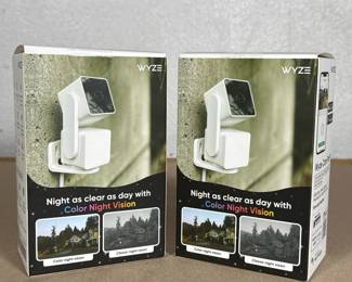 (2pc) WYZE CAM PAN V3 SECURITY CAMERAS, PAIR