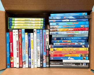 DISNEY PIXAR AND DREAMWORKS FAMILY MOVIE COLLECTION ON BLU-RAY AND DVD
