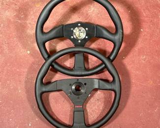 (2pc) MOMO AND NRG THREE-SPOKE AUTOMOTIVE STEERING WHEELS