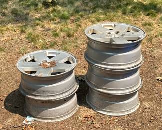 (5pc) JEEP WRANGLER 5-SPOKE ALLOY WHEELS