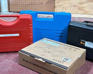 (4pc) GROUP OF AUTOMOTIVE AND ELECTRONIC TOOLS INCLUDING POWER PROBE III AND SOLDERING STATION