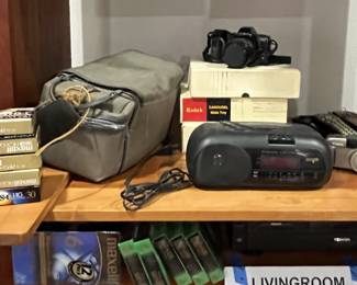 Cameras, video equipment, and radio