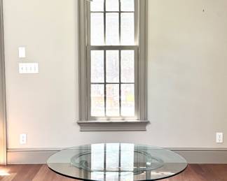 Modern Table with Chrome swirl base