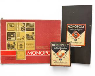 Two Vintage 1930's and 1960's MONOPOLY Board Games