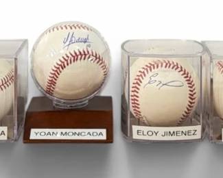 A Collection of Chicago White Sox Players Autographed Baseballs