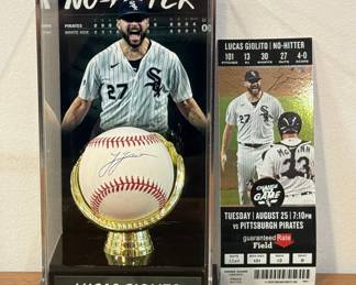 Autographed LUCAS GIOLITO Chicago White Sox No-Hitter Baseball 