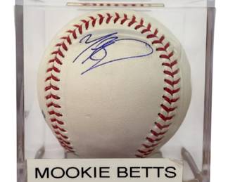 Authentic Autographed MOOKIE BETTS Baseball w/ COA