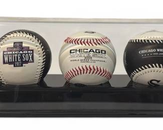 Three CHICAGO WHITE SOX 2005 World Series Baseballs