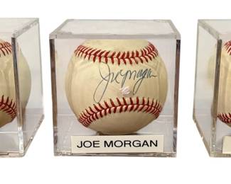 Authentic Autographed WHITEY FORD, JOE MORGAN, DON DRYSDALE Baseballs 