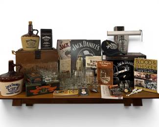 Large Collection JACK DANIELS Memorabilia and Advertising Signs