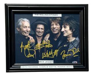THE ROLLING STONES Autographed Photograph w/ COA
