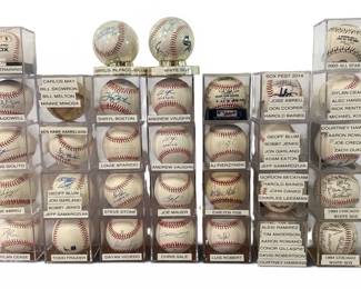 Large Collection Autographed CHICAGO WHITE SOX BASEBALLS 