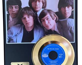 THE ROLLING STONES "Legends of Music" Gold Record Commemorative Award Display