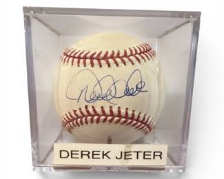 Autographed DEREK JETER Baseball 