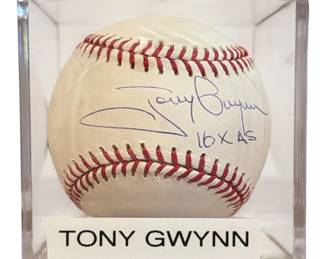 Authentic Autographed TONY GWYNN Baseball w/ COA