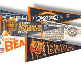 Collection Vintage Chicago Bears Pennants