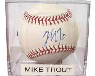 Authentic Autographed MIKE TROUT Baseball w/ COA