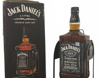 JACK DANIELS 3 Liter Bottle with Bar Cradle