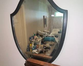 ANTIQUE SHIELD MIRROR
