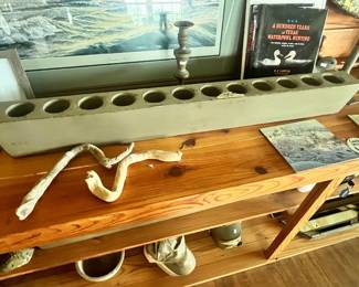 THE TOP. FINISHED ON ONE SIDE - COULD BE USED AS A STORE COUNTER