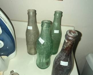 VINTAGE COKE & DR. PEPPER BOTTLES