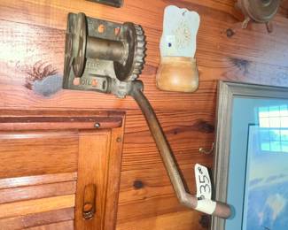 VINTAGE BRONZE "W G FEIK" BOAT TRAILER WINCH