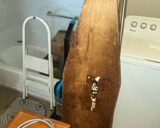 VINTAGE WOODEN IRONING BOARD