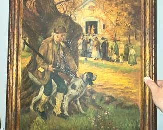 1930'S PRINT "DEVOTION" by WILLIAM B. EATON