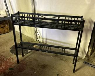 136 lightweightblackpaintedmetaltwotier