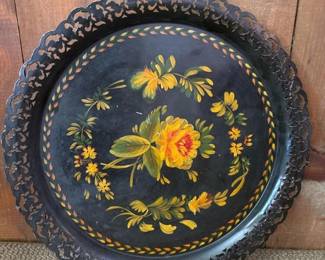054 15vintagehandpaintedtolewaremetalt