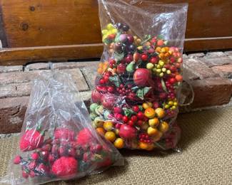 150 mixedvintageartificialfruitlotstraw