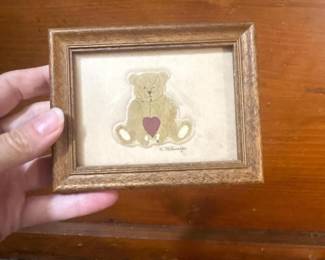 118 45x35framedminiaturestitchedtedd