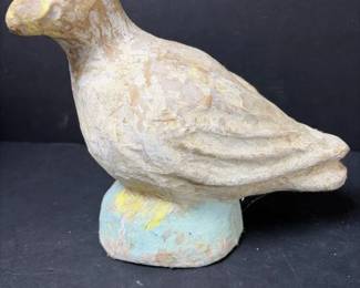020 vintagepapiermchbirdsculpturefolk
