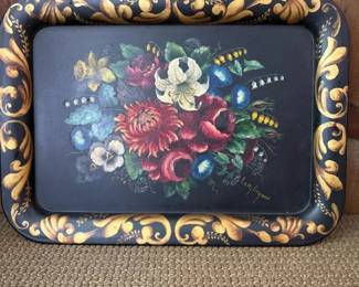 053 175x13vintagehandpaintedmetalser