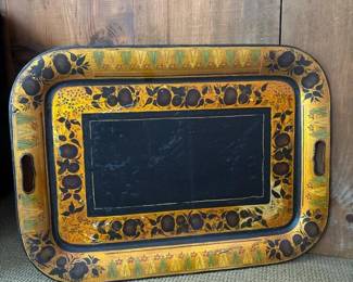 063 265x19vintagehandpaintedtoleware