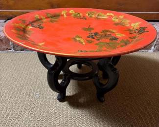 184 195handpaintedtolewaretraywithgra