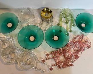 027 assortedvintageglasschandelierbobech