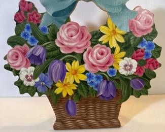 284 handpaintedwoodendecorativeplaqueby