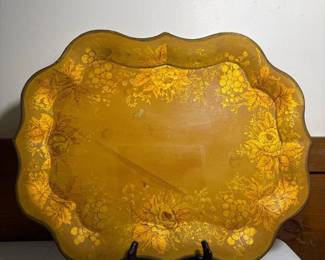 296 handpainteddecorativemetaltraysigne