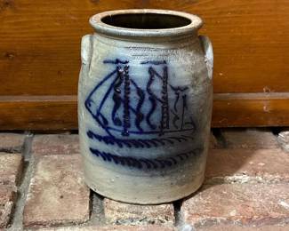 131 beaumontpottery1981stonewarecrock