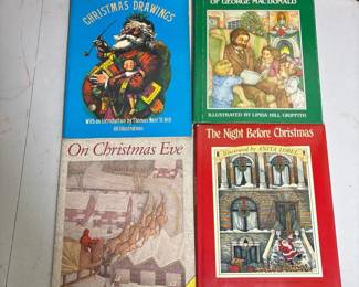 225 lotof4vintageillustratedchristmasb