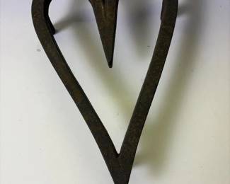 183 antiquecastironheartbrandingironhe