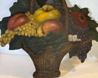 282 handpaintedwoodfruitbasketdecor