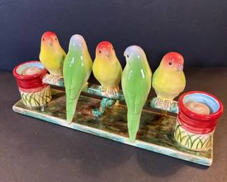 009 colorfulceramicbirdcandleholder