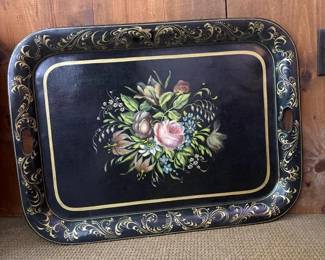062 28x205vintagehandpaintedtoleware
